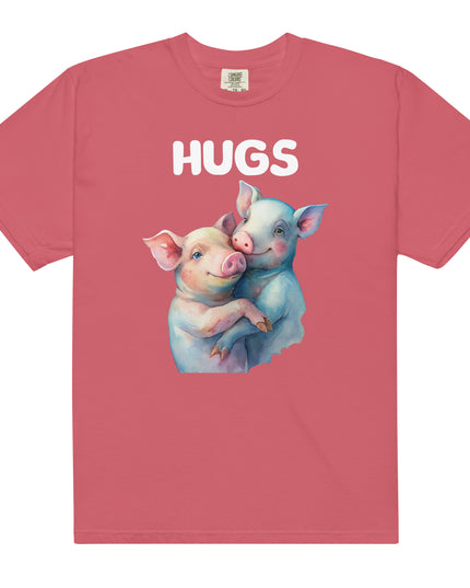 HUGS - PIGS - Comfort Colors - Unisex garment-dyed heavyweight t-shirt