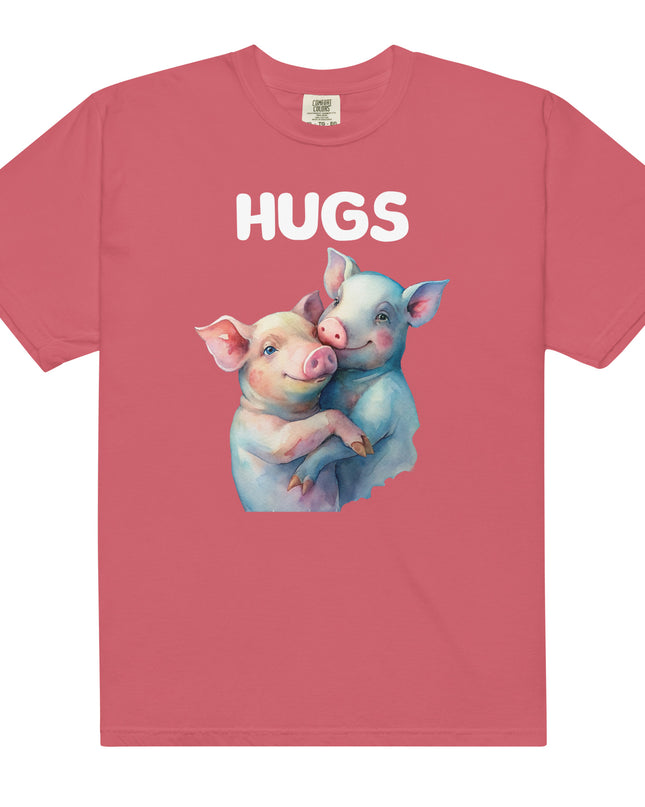 HUGS - PIGS - Comfort Colors - Unisex garment-dyed heavyweight t-shirt