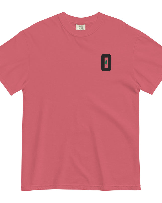 O FOR OREGON - EMBROIDERED - Comfort Colors - Unisex garment-dyed heavyweight t-shirt
