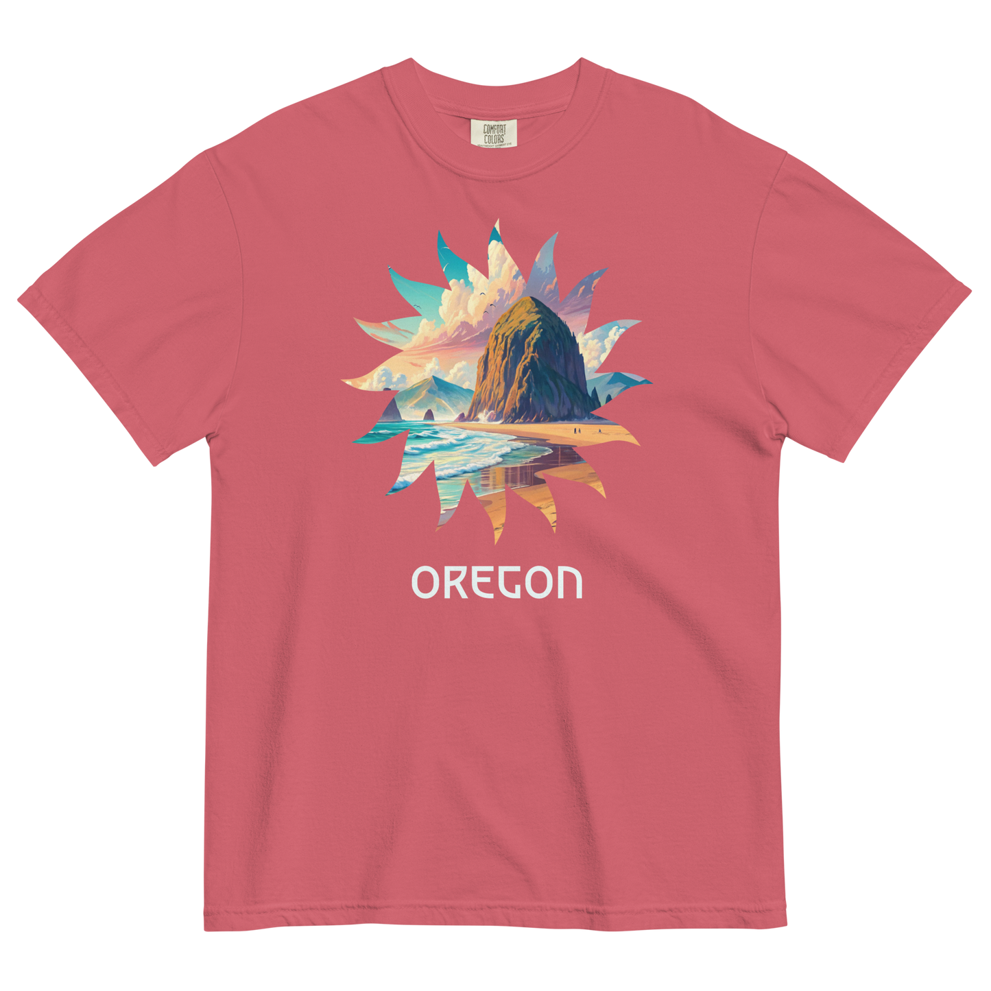 OREGON BEACHES - COMFORT COLORS - Unisex garment-dyed heavyweight t-shirt