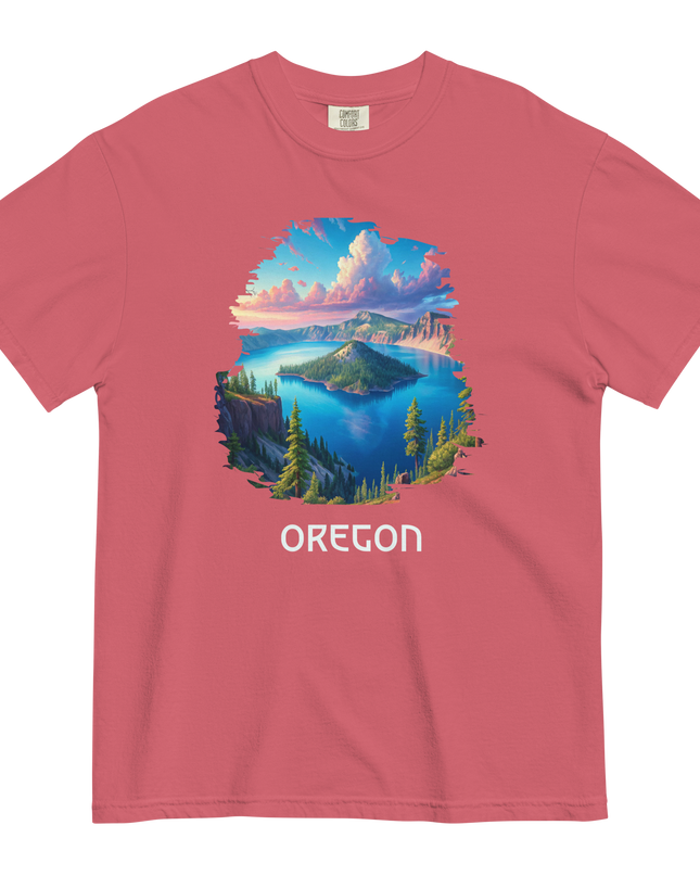OREGON - CRATER LAKE - COMFORT COLORS - Unisex garment-dyed heavyweight t-shirt