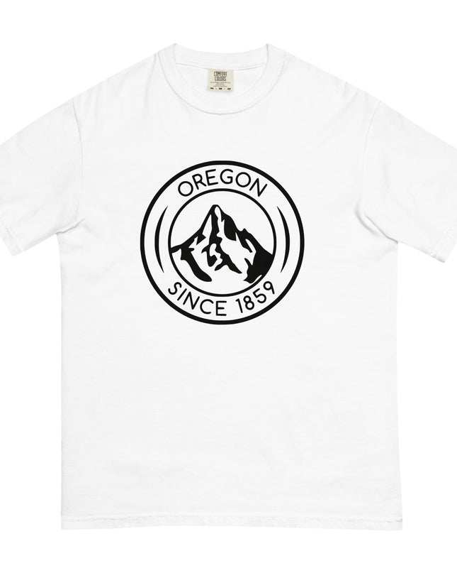 OREGON SINCE 1859 - BLACK - Comfort Colors - Unisex garment-dyed heavyweight t-shirt