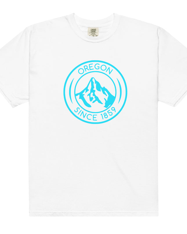 OREGON SINCE 1859 - AQUA - Comfort Colors - Unisex garment-dyed heavyweight t-shirt