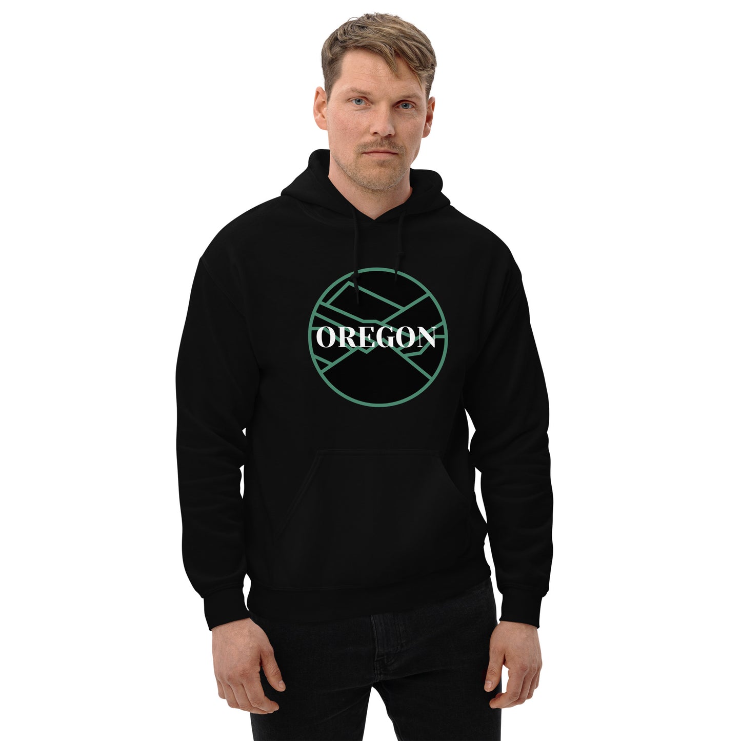 OREGON - Green/Black - Unisex Hoodie