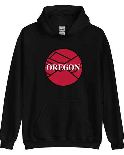 OREGON - Red/Black - Unisex Hoodie