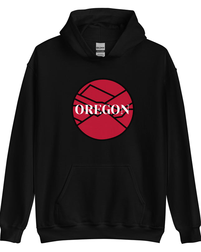 OREGON - Red/Black - Unisex Hoodie