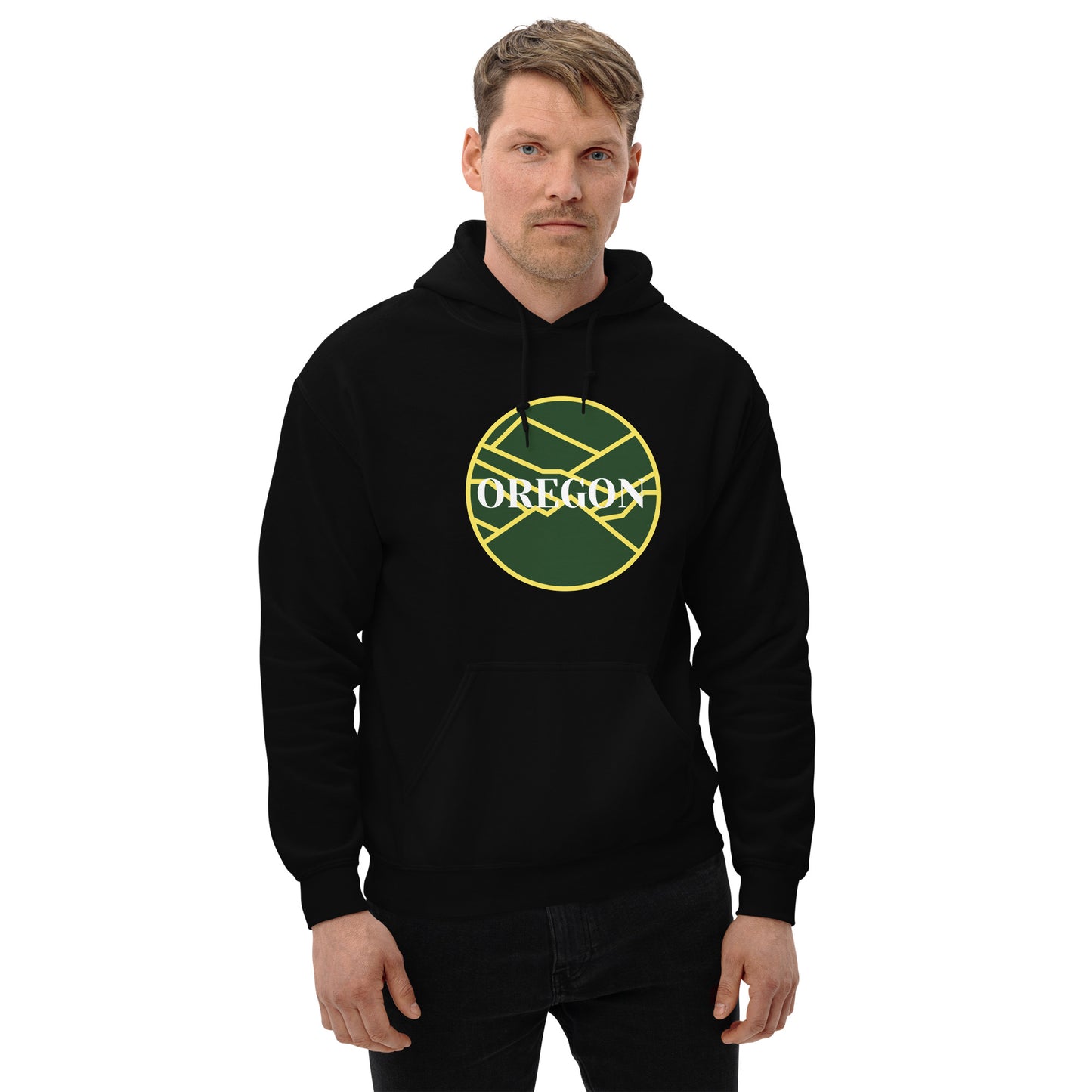 OREGON - Green/Yellow - Unisex Hoodie