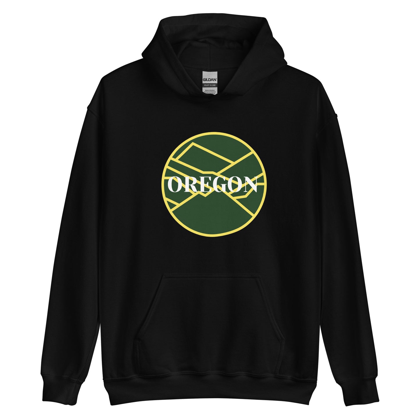 OREGON - Green/Yellow - Unisex Hoodie