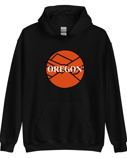 OREGON - Orange/Black - Unisex Hoodie