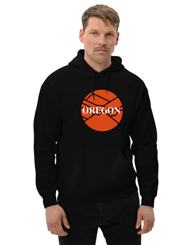 OREGON - Orange/Black - Unisex Hoodie