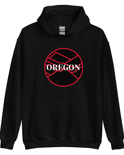OREGON - Black/Red - Unisex Hoodie