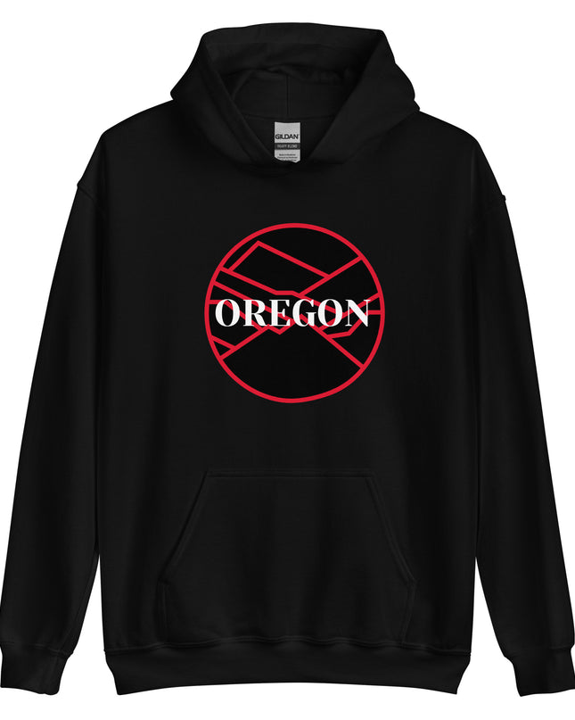 OREGON - Black/Red - Unisex Hoodie