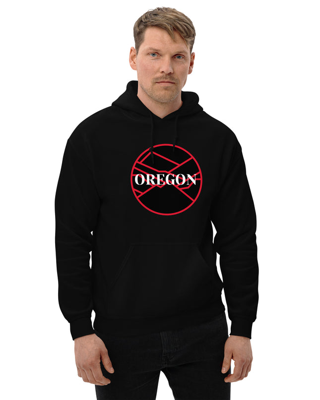 OREGON - Black/Red - Unisex Hoodie