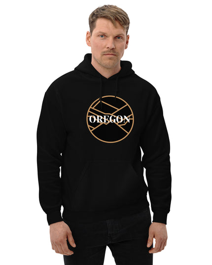 OREGON - Black/Tan - Unisex Hoodie