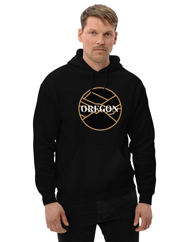 OREGON - Black/Tan - Unisex Hoodie