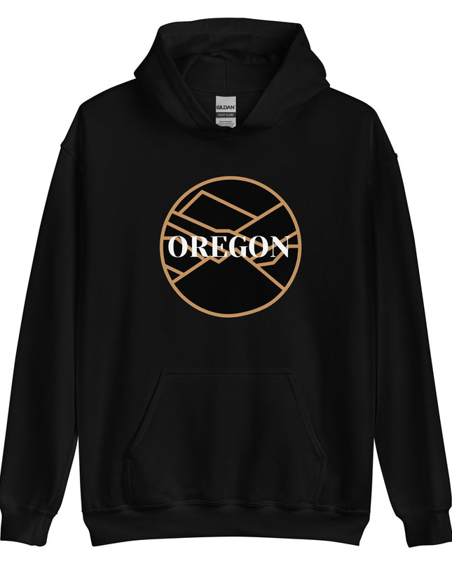 OREGON - Black/Tan - Unisex Hoodie