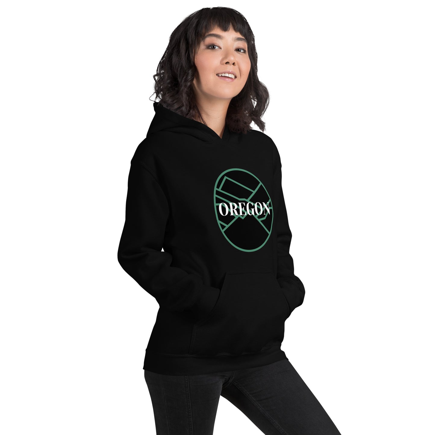 OREGON - Green/Black - Unisex Hoodie