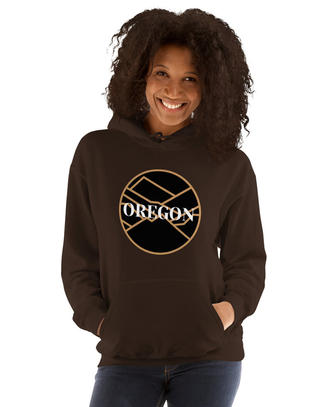 OREGON - Black/Tan - Unisex Hoodie