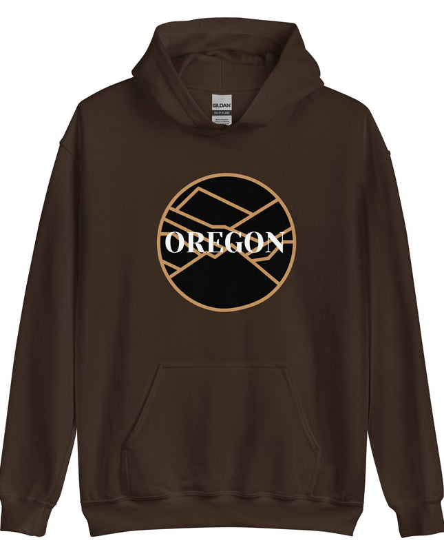 OREGON - Black/Tan - Unisex Hoodie