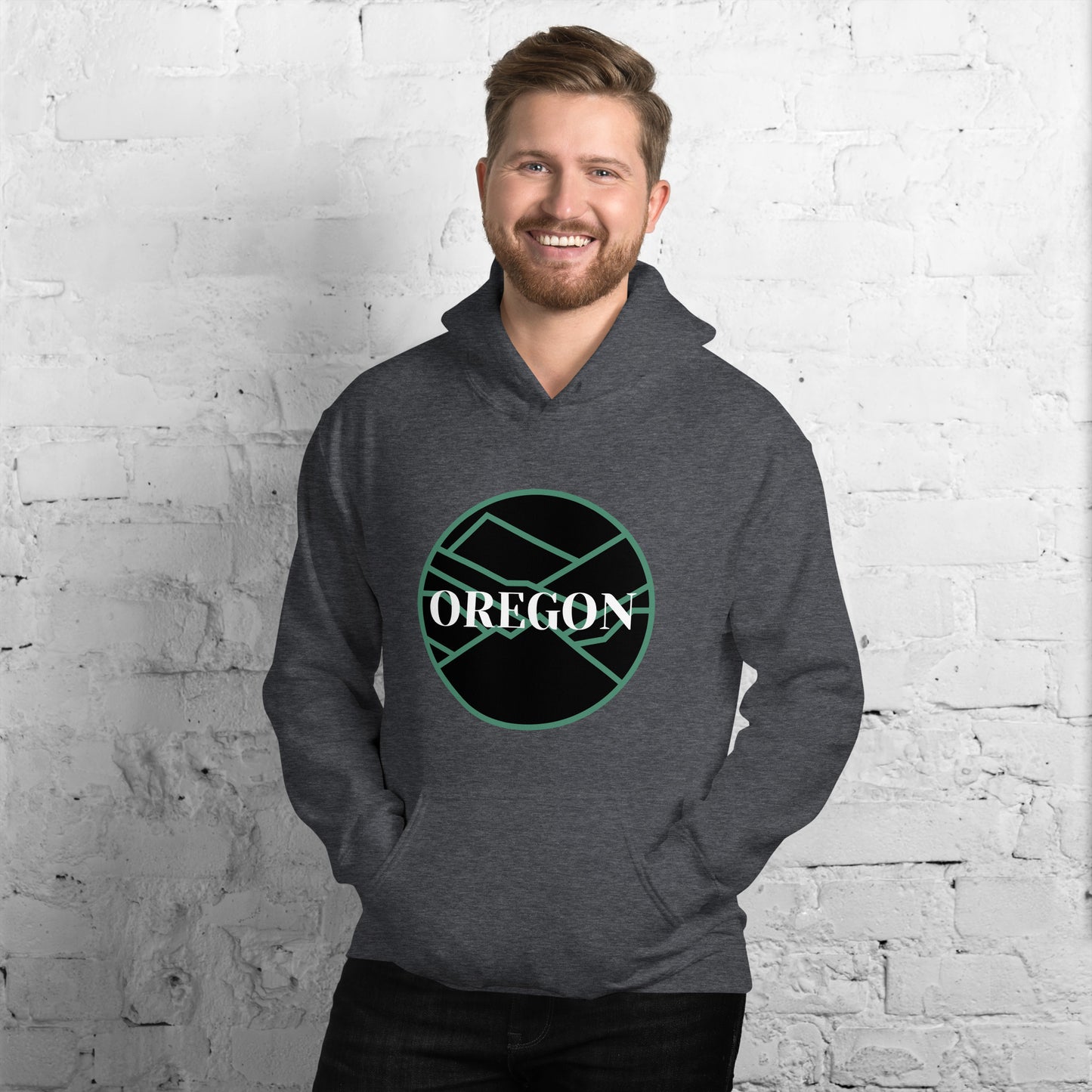 OREGON - Green/Black - Unisex Hoodie