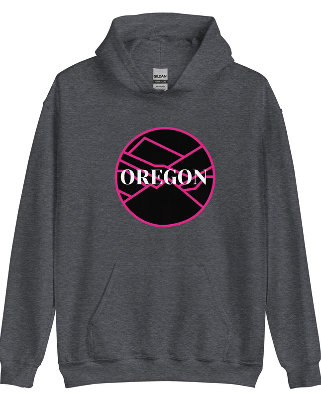 OREGON - Pink/Black - Unisex Hoodie