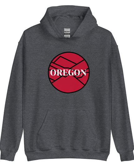 OREGON - Red/Black - Unisex Hoodie