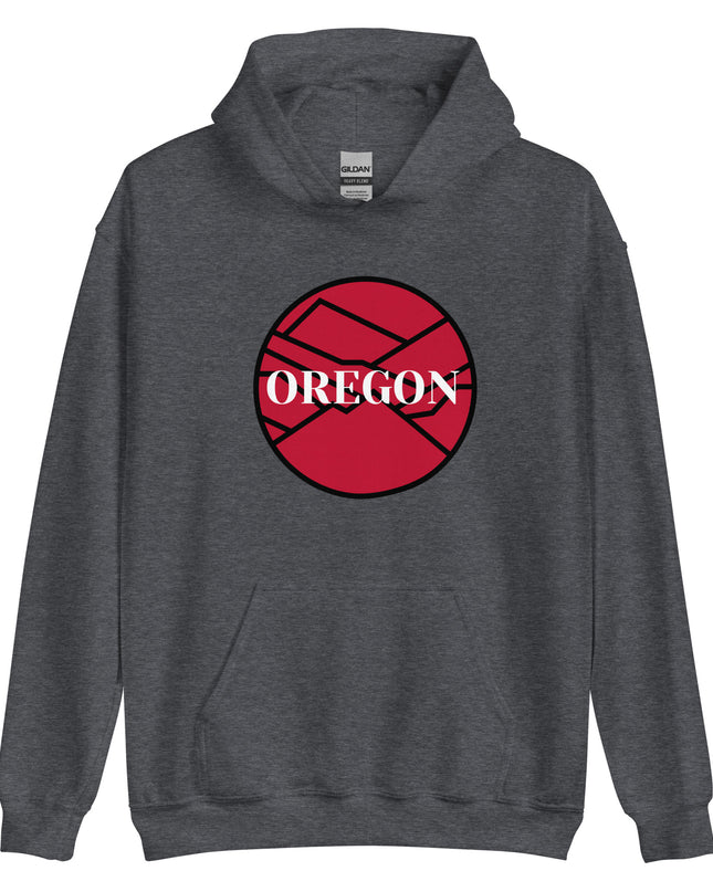 OREGON - Red/Black - Unisex Hoodie