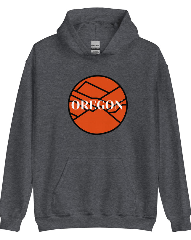 OREGON - Orange/Black - Unisex Hoodie