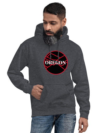 OREGON - Black/Red - Unisex Hoodie