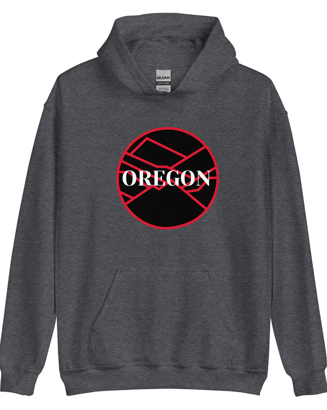 OREGON - Black/Red - Unisex Hoodie