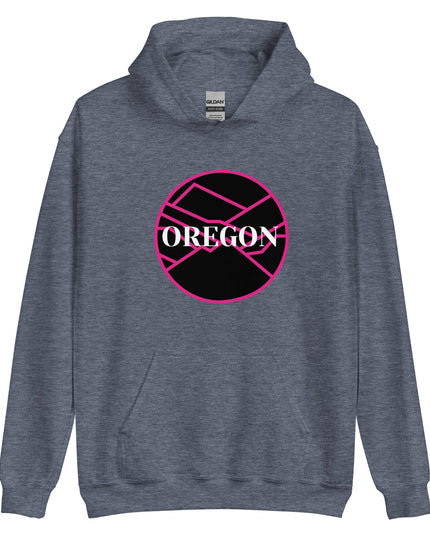 OREGON - Pink/Black - Unisex Hoodie