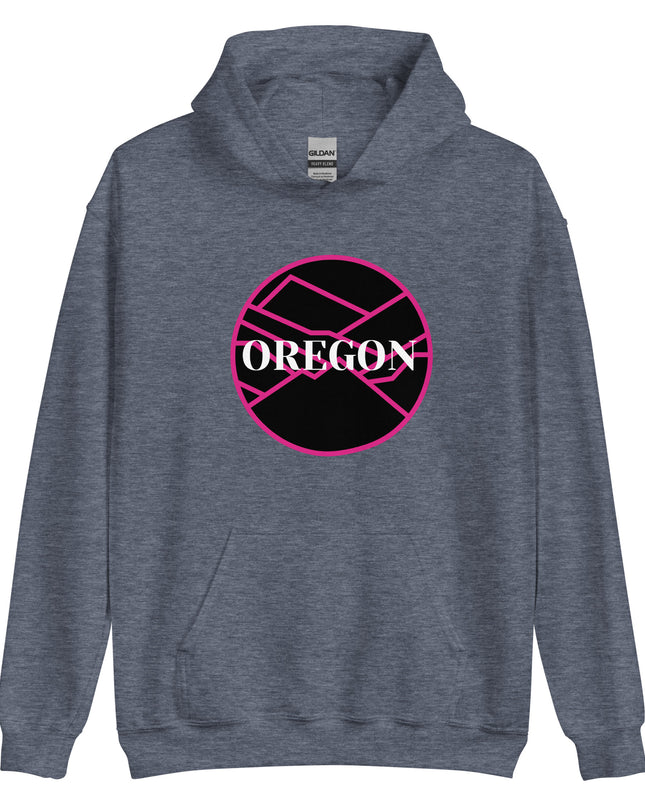 OREGON - Pink/Black - Unisex Hoodie