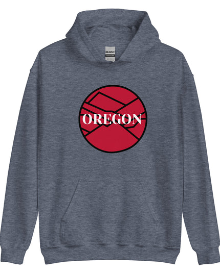 OREGON - Red/Black - Unisex Hoodie