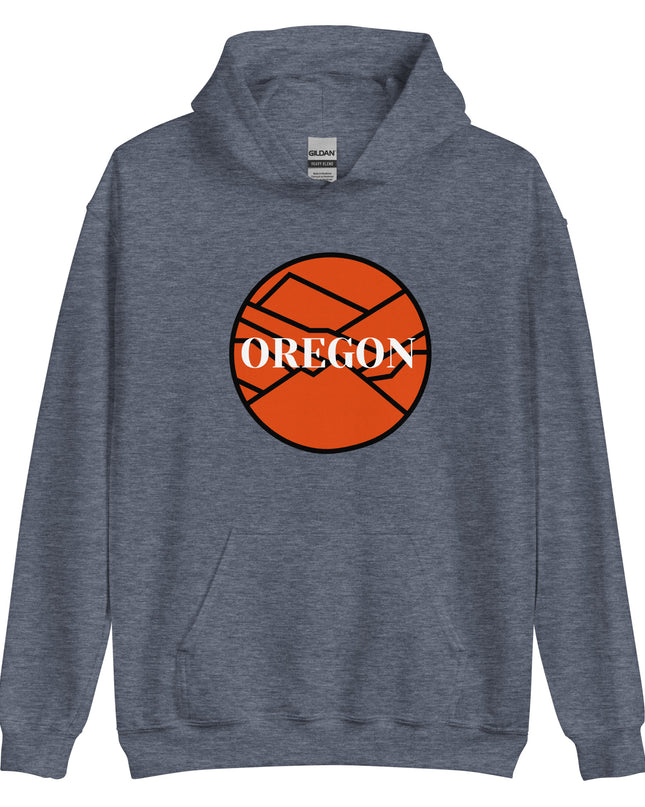 OREGON - Orange/Black - Unisex Hoodie