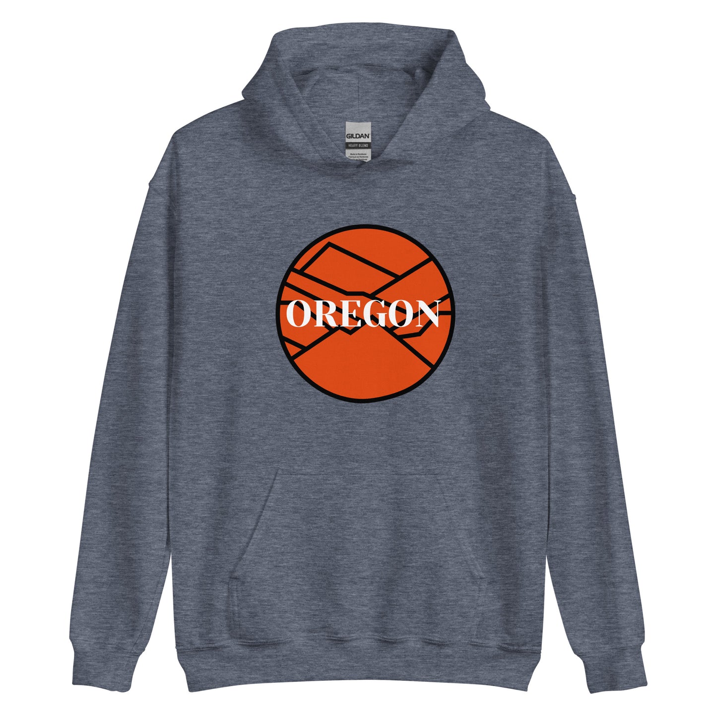 OREGON - Orange/Black - Unisex Hoodie