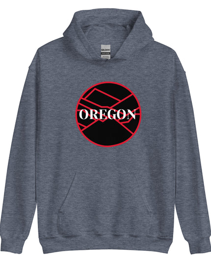 OREGON - Black/Red - Unisex Hoodie