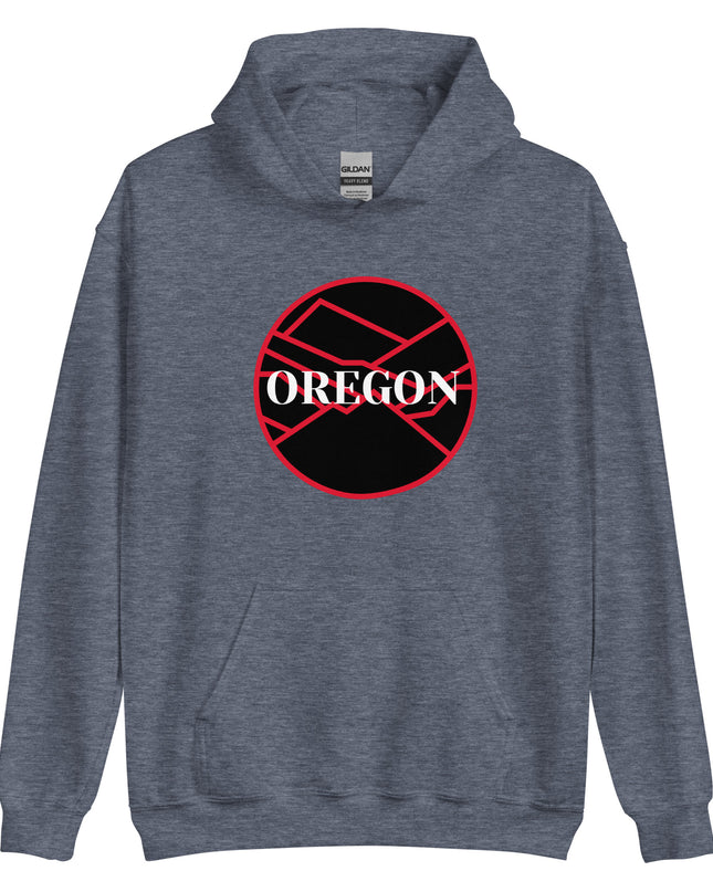 OREGON - Black/Red - Unisex Hoodie