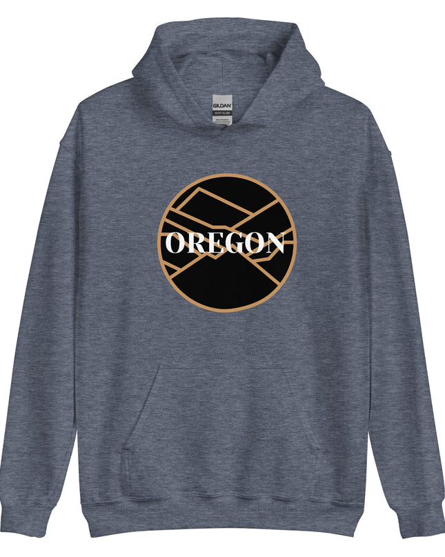 OREGON - Black/Tan - Unisex Hoodie