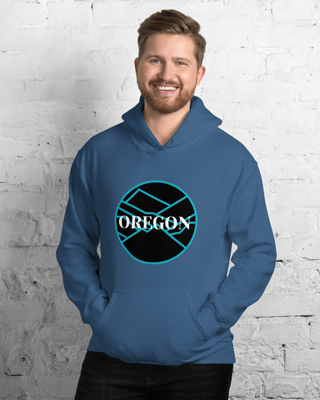 OREGON - Blue/Black - Unisex Hoodie