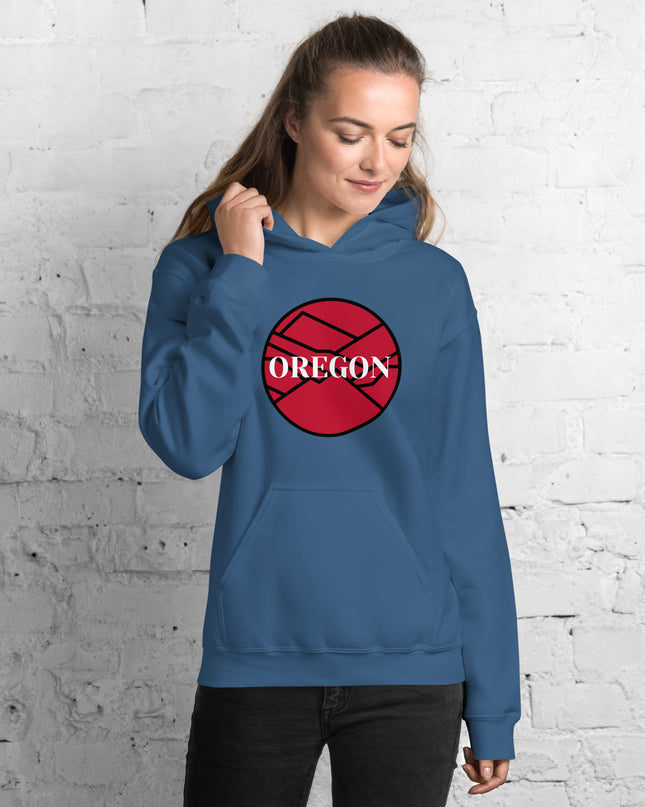 OREGON - Red/Black - Unisex Hoodie