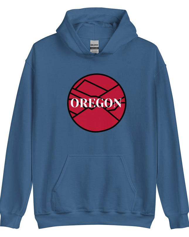 OREGON - Red/Black - Unisex Hoodie