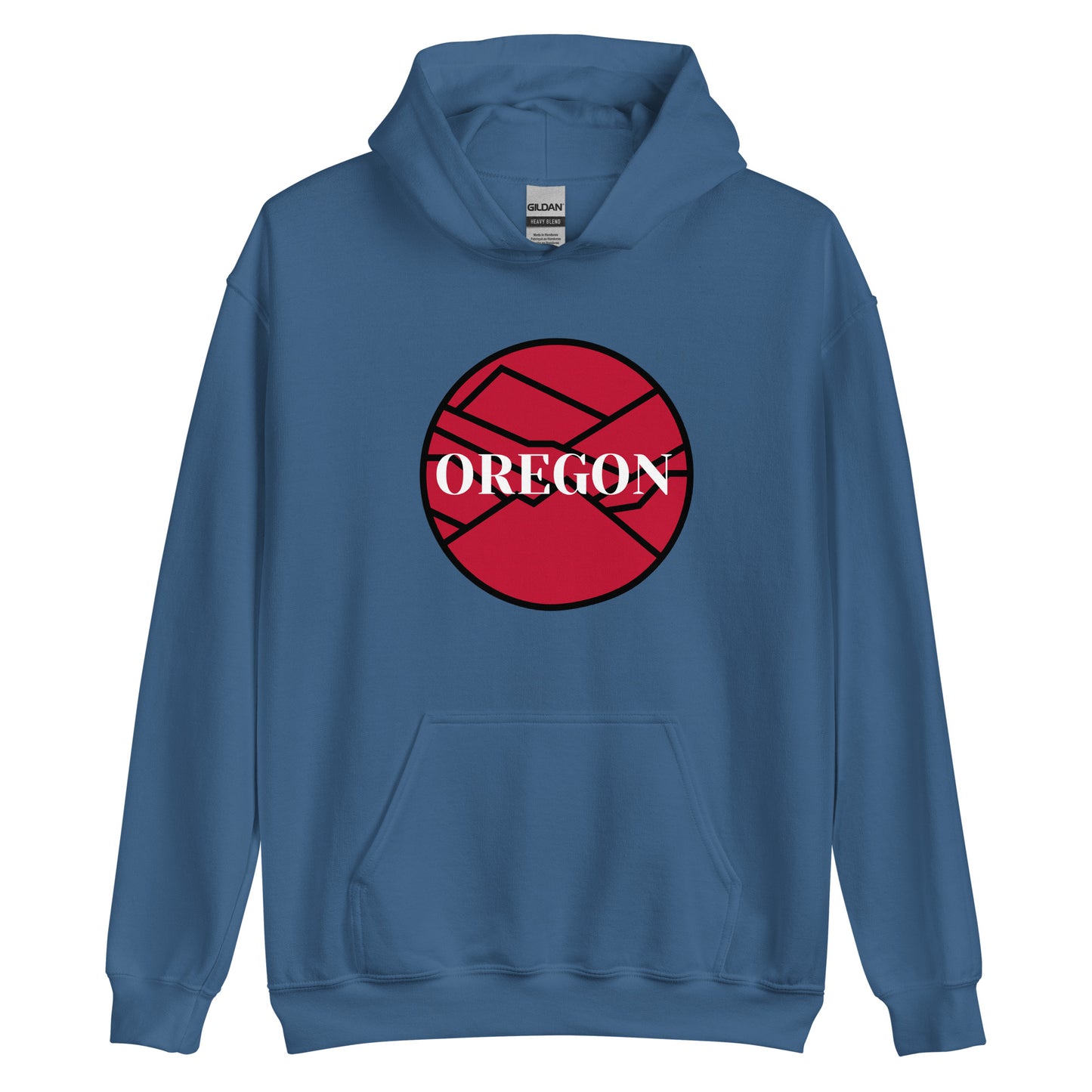 OREGON - Red/Black - Unisex Hoodie