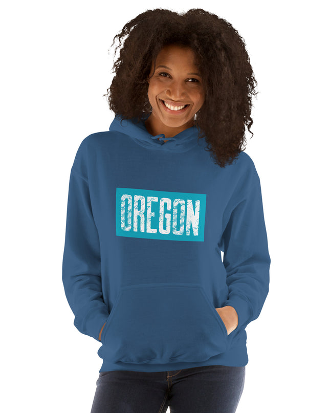 Oregon in Teal - Unisex Hoodie