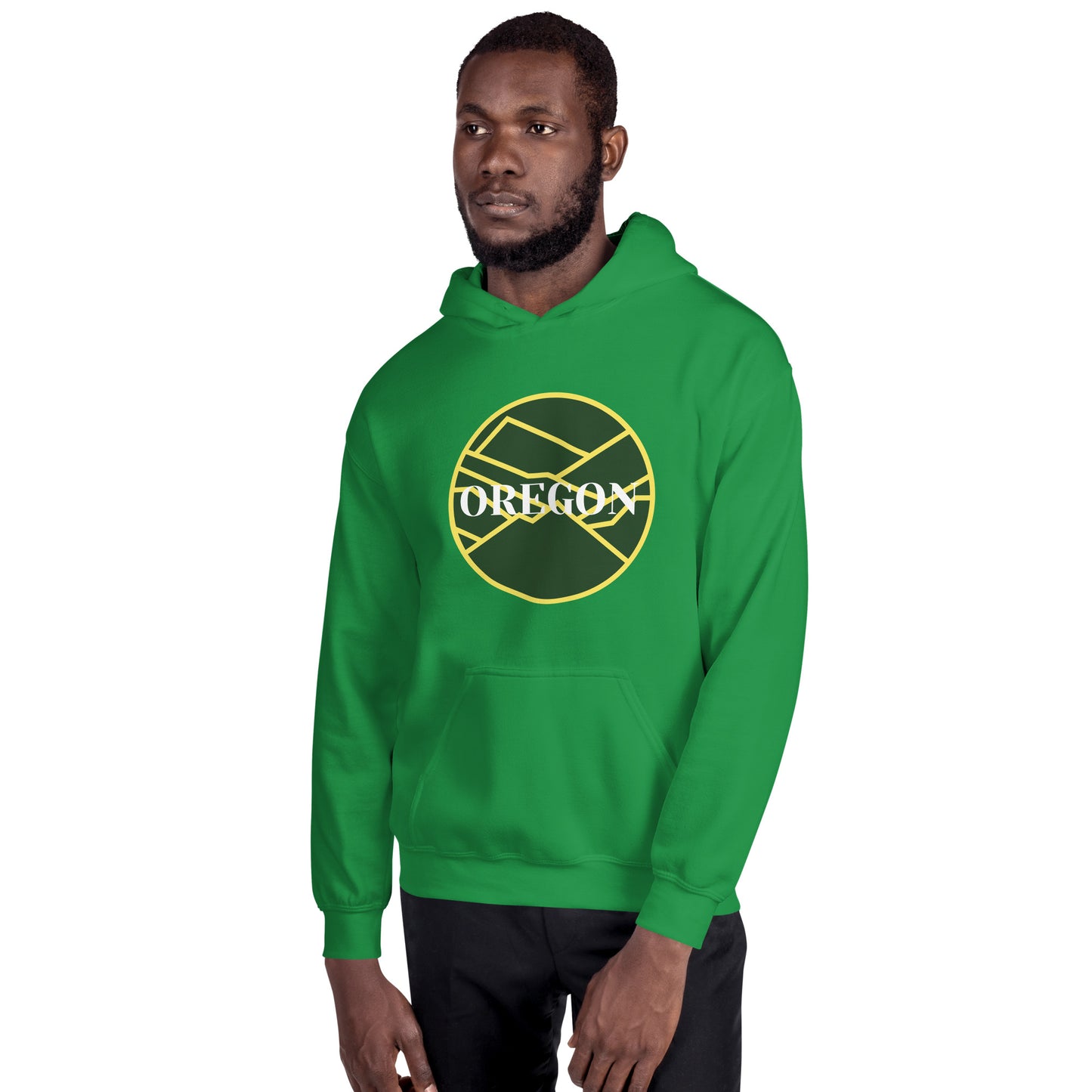 OREGON - Green/Yellow - Unisex Hoodie