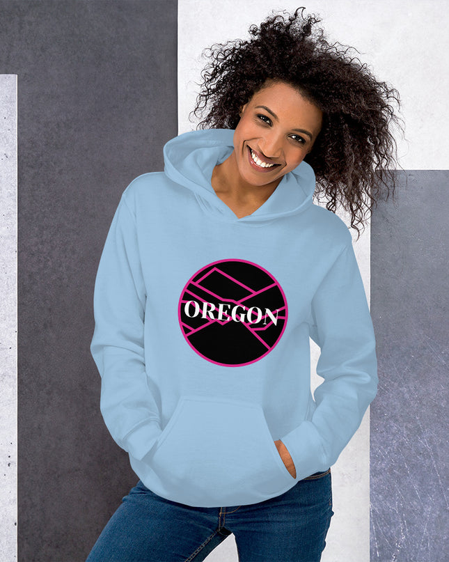 OREGON - Pink/Black - Unisex Hoodie