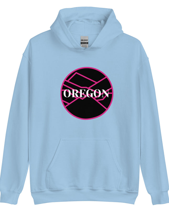 OREGON - Pink/Black - Unisex Hoodie