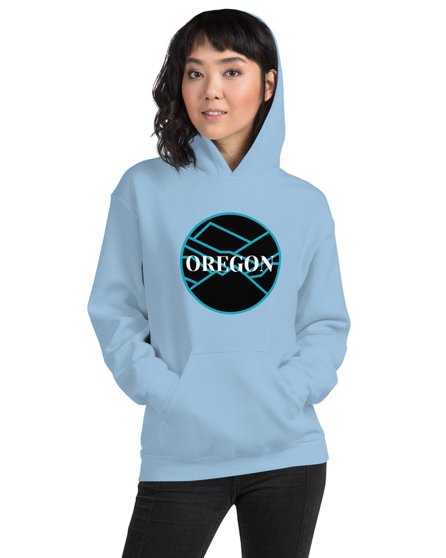 OREGON - Blue/Black - Unisex Hoodie