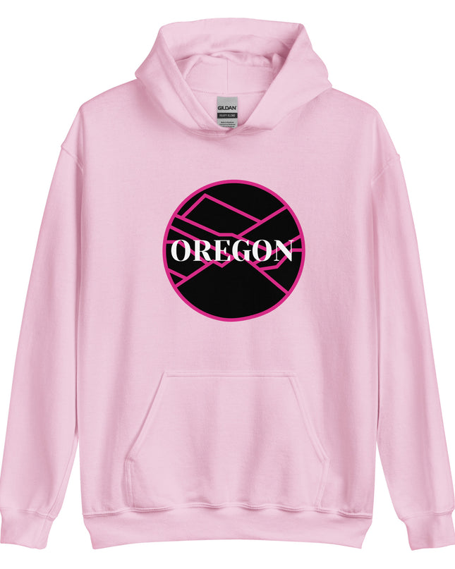 OREGON - Pink/Black - Unisex Hoodie