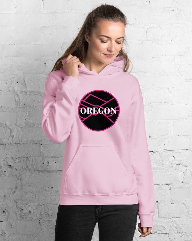 OREGON - Pink/Black - Unisex Hoodie
