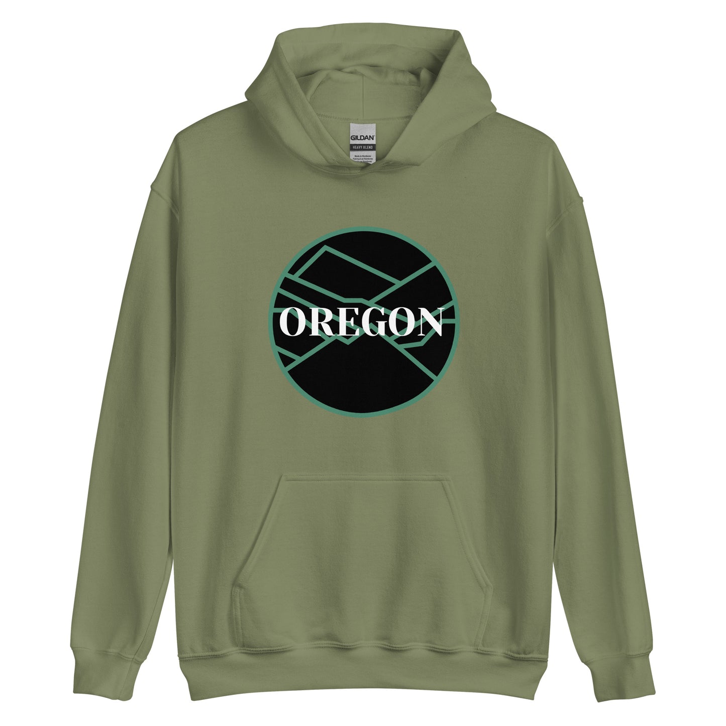 OREGON - Green/Black - Unisex Hoodie